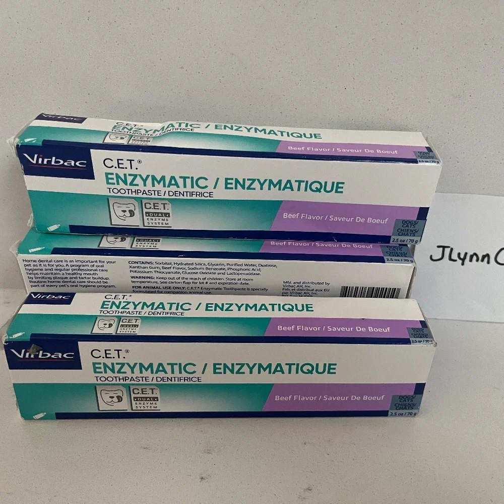 NEW C.E.T. Enzymatic toothpaste ckn flavor Dog toothpaste includes toothbrush